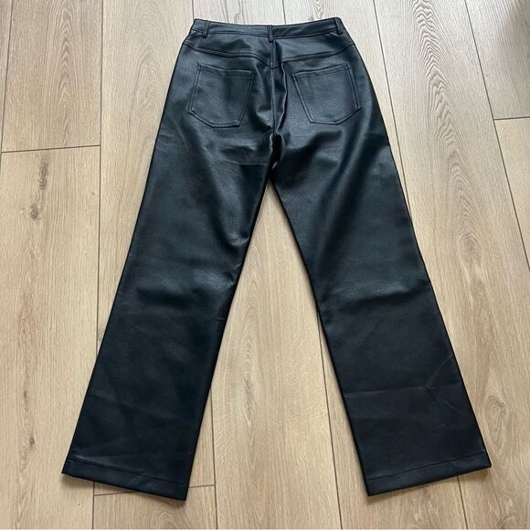 Beige Botany NWT Fall 23 Faux Leather Pants Size Large Miss Lola Boutique - Picture 13 of 14